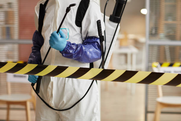 Professional Hoarding Cleanup technician working in Secaucus, NJ